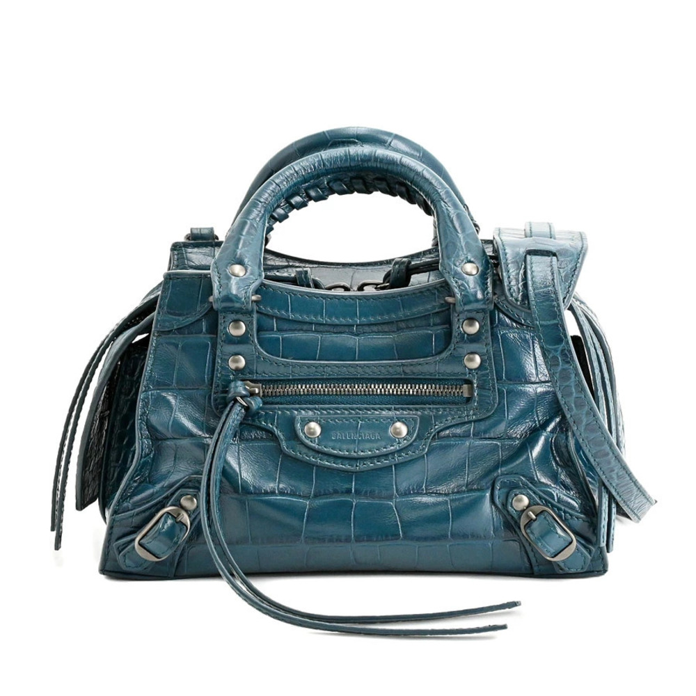 Balenciaga Neo City Shoulder Bag Blue